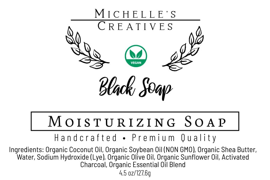 Michelle's Creatives Bar Soap Black Soap Bar BLACKSOAP