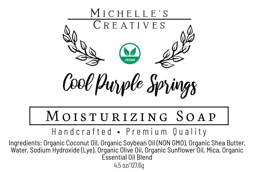 Michelle's Creatives Bar Soap Cool Purple Spring Soap Bar COOLSPRNGBAR