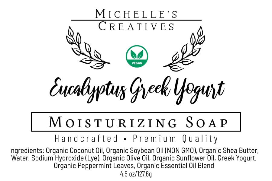 Michelle's Creatives Bar Soap Eucalyptus Greek Yogurt Soap Bar EUCALP-GREEK-YOGURT