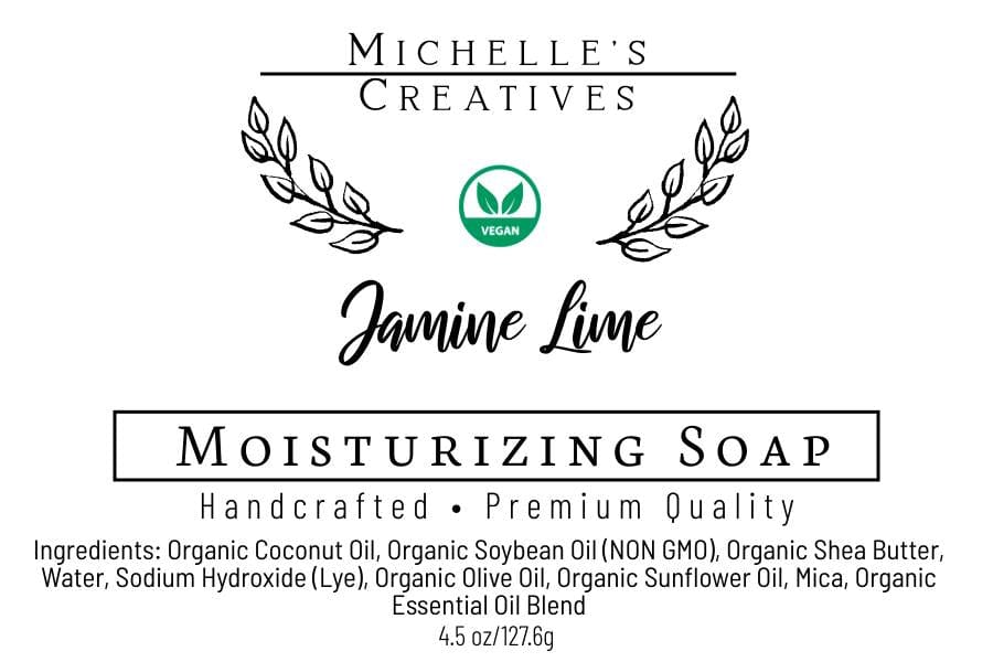 Michelle's Creatives Bar Soap Jasmine Lime Soap Bar JASLIMSOAP