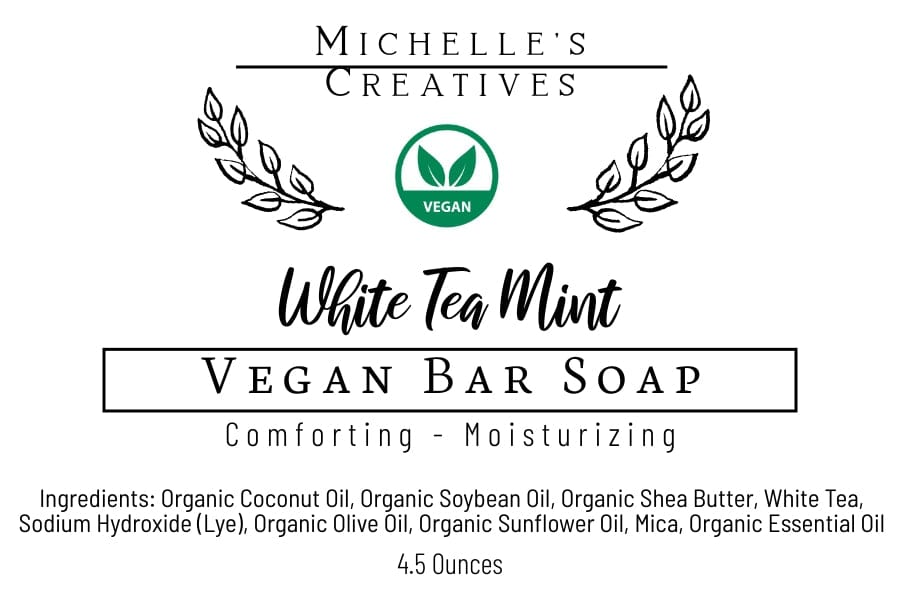 Michelle's Creatives Bar Soap White Tea Mint Bar Soap GREEN-TEA-MINT