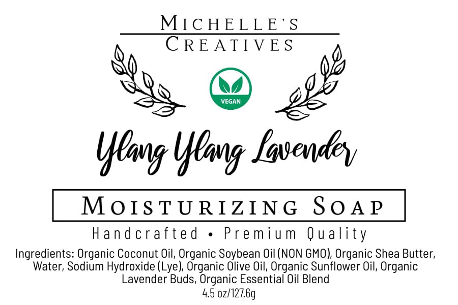 Michelle's Creatives Bath & Body Ylang Ylang Lavender Bar Soap YLANG-LAV-BAR