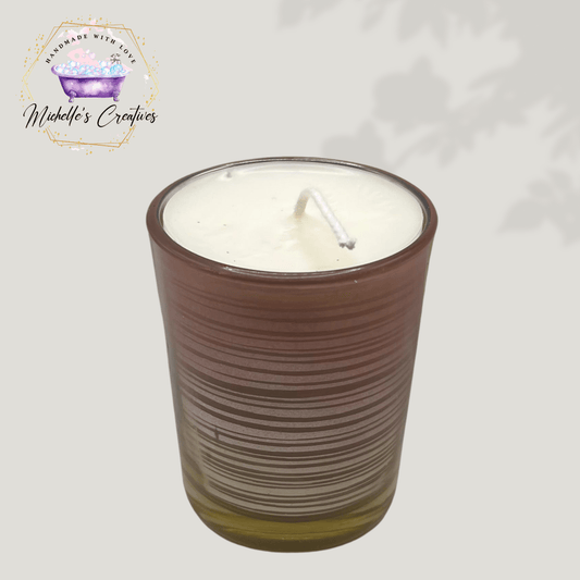 Michelle's Creatives candles Ginger Root and Ylang Flower Hand Poured Votive Candle PRPL-SOY-CANDLE