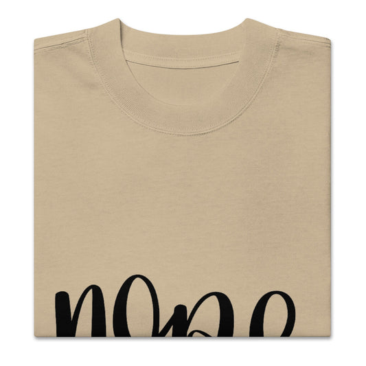 Michelle's Creatives Faded Khaki / S Oversized Unisex Faded "Nope Not Today" T-Shirt 5861851_17573