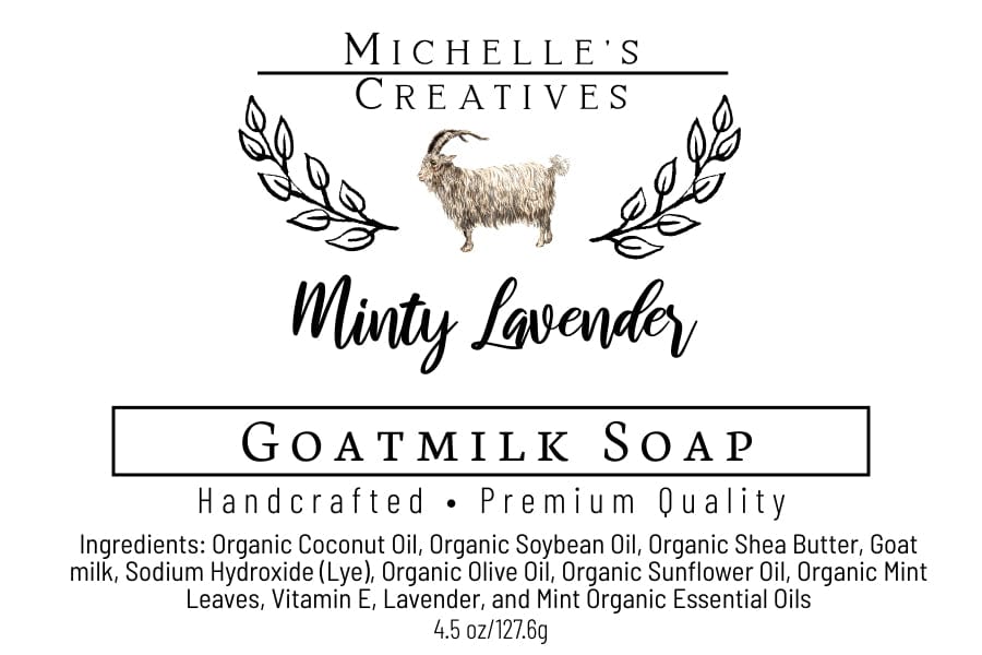 Michelle's Creatives Minty Lavender Goat Milk Soap CINPEARSPICEGM
