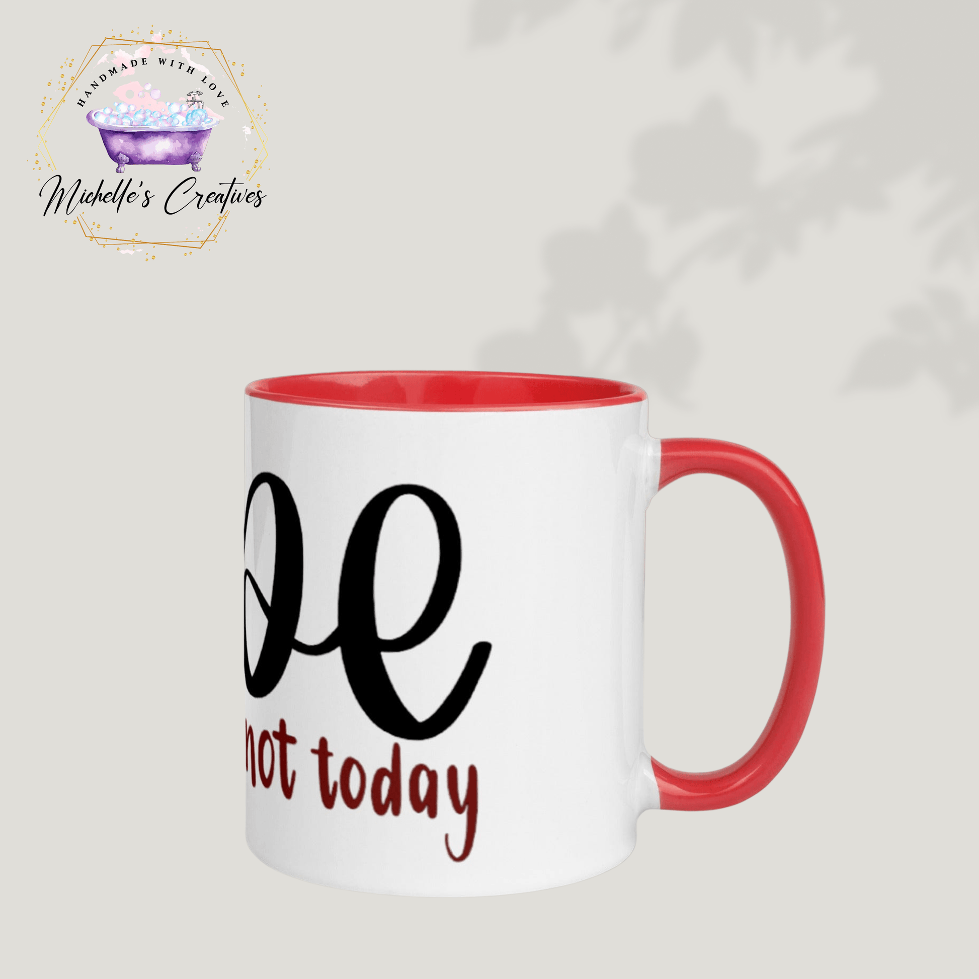 Michelle's Creatives Mugs Nope Not Today Mug with Color Inside 3340166_11049