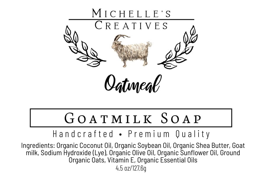 Michelle's Creatives Oatmeal Goat Milk Soap OATMEALGM