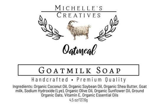 Michelle's Creatives Oatmeal Goat Milk Soap OATMEALGM