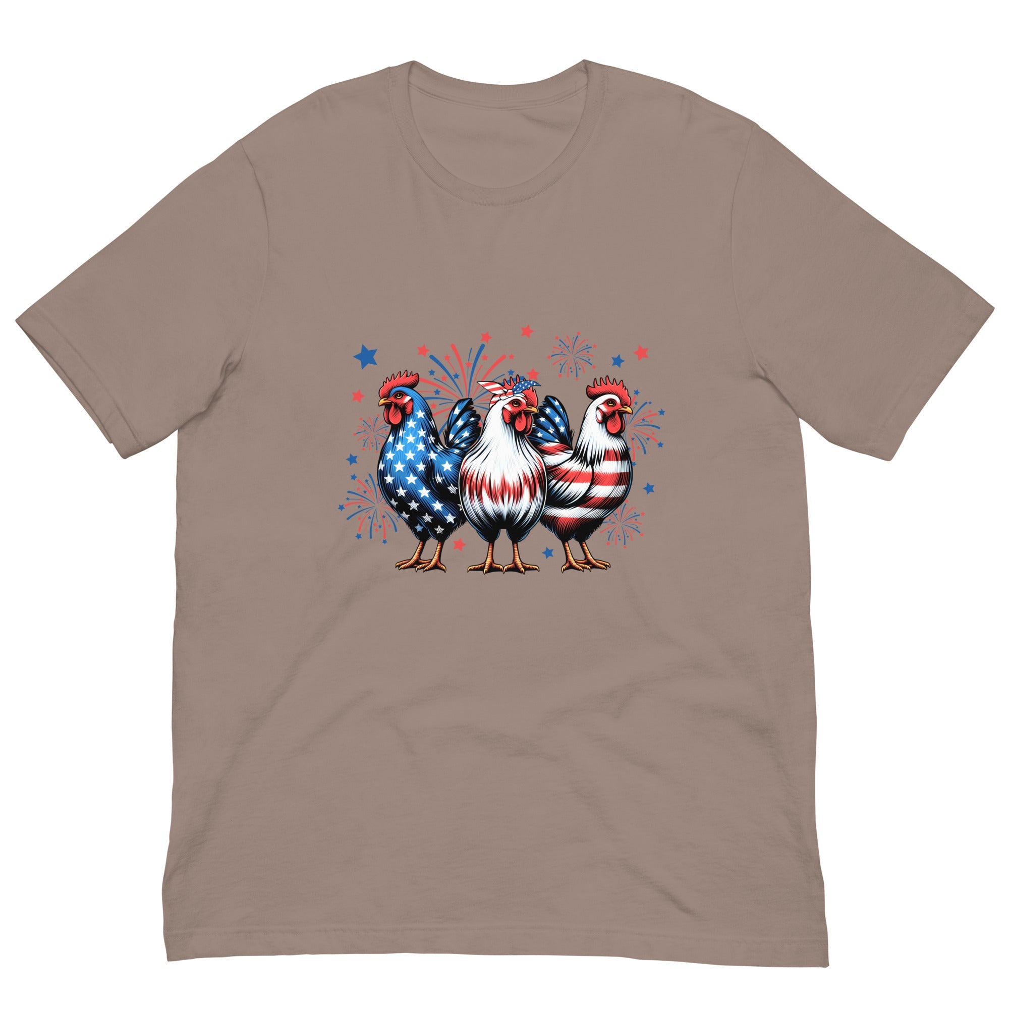 Michelle's Creatives Pebble / XS Unisex Patriot Chicken Cartoon t-shirt 1198739_9550