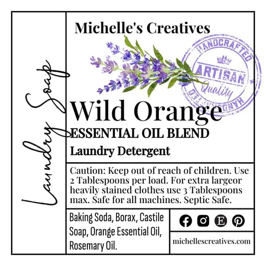 Michelle's Creatives Wild Orange Laundry Soap PINTORANGELS