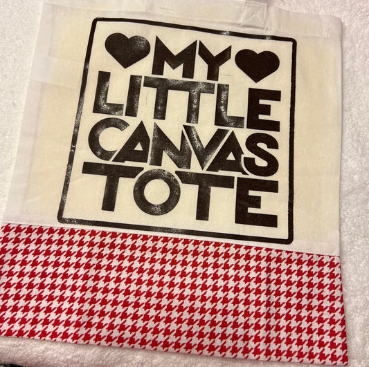 Michelle's Creatives My little canvas tote bag
